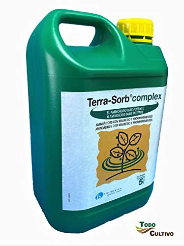 Terra-Sorb Abono foliar Rico en aminoácidos Riqueza Complex 5 litros. Corrector de carencias.