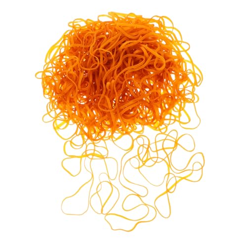 Housoutil 黄色の高弾性ゴムバンド 大きめ 耐久性のあるラッピングバンド ゴミ箱ふた固定 工芸用 ラバーバンド オフィス 家 学校での整理収納に