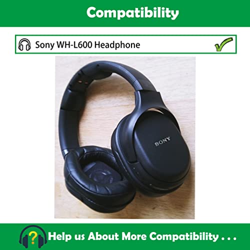 Cojines auriculares reemplazo de cuero perforado para Sony WH-L600 miniatura 2