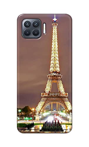 Image of PRINTFIDAA Lovers Famous Place Eiffel Tower in Paris Printed Designer Hard Case for Oppo F17 Pro Back Cover -(e) RPM1009
