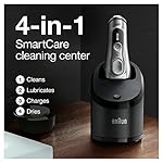 Braun Electric Razor for Men With Precision Beard Trimmer, Rechargeable, Wet & Dry Foil Shaver, Clean & Charge Station & Travel Case, Silver, 3 Piece Set - Image 5