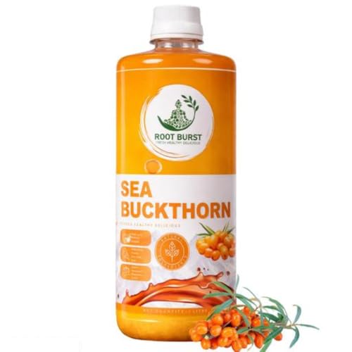 Image of Sea Buckthorn Juice 1L | Buckthorn Berry Herbal Juice with Natural Vitamin C, Omega 3 6 7 9 & Antioxidants | Herbal Support for Immunity, Skin Glow & Gut Health, Ayurvedic Healthy Drink