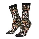 AOWULA Mushroom Socks,Funny Crazy Weed Socks for Women/Men Gifts Unisex Novelty Casual Crew Socks
