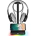 Produktbild RGB Headphone Stand with USB Hub KAFRI Desk Gaming Headset Holder Hanger Rack with 1 USB2.0 Extension Charging Port Extender Cord - Suitable for Gamer Desktop Table Game Earphone Accessories