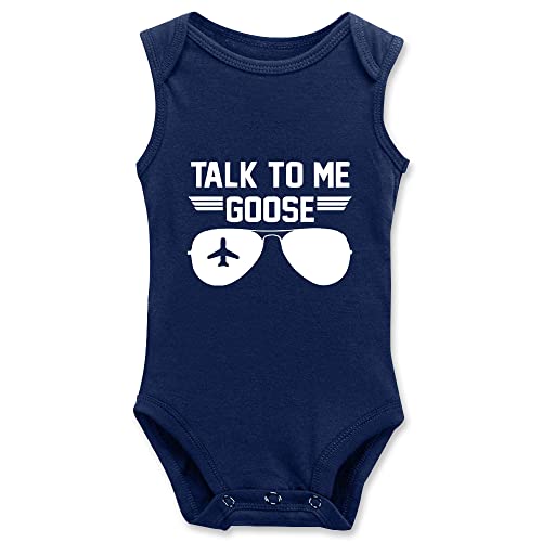 Image of SADODER Talk to Me Goose Aviator Sunglasses Baby Onesie Short Sleeve/Sleeveless/Long Sleeve Outfits
