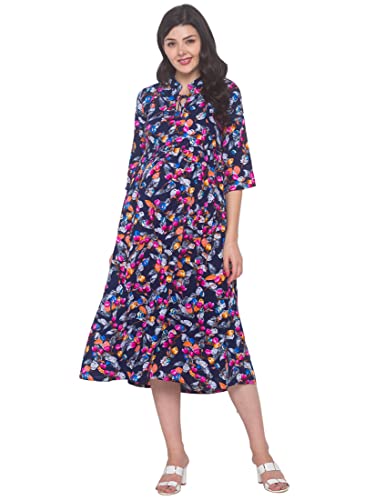 Image of AV2 Women's Rayon Relaxed Fit A Line Maternity Wear