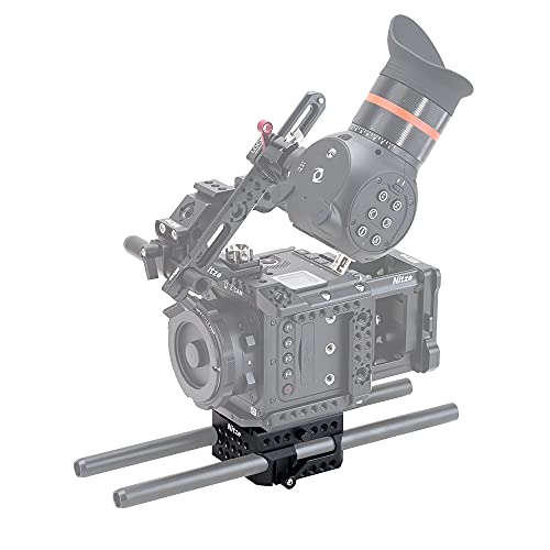 Image of Nitze PB13 15mm LWS Baseplate w Rod Rail Clamp /QR ARCA Plate for DSLR Camera Shoulder Support Stabilizer Rig Z Cam E2 /Komodo /BGH1 Cage