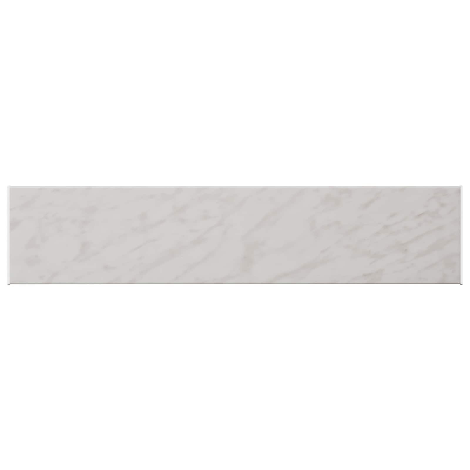 davanzale in PVC, 120 x 30 x 4,5 cm, con struttura in marmo, per interni ed esterni, moderno, in PVC robusto, facile da pulire e resistente all'umidità, facile da montare