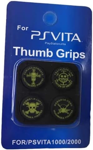 GADGETSWRAP 4pcs Set Silicone Joystick Cap Compatible with PSVITA Thumb Grips PSV 1000 2000.(Skull Yellow)