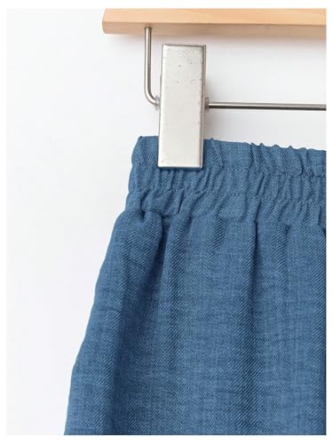 SOLY HUX Women's Linen Pants Elastic High Waisted Wide Leg Flowy Palazzo Casual Trousers3