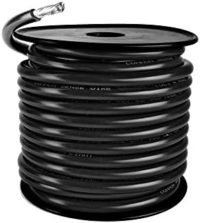 8 AWG UL 1426 (The Real Thing) Marine Wire - Tinned Copper Primary/Battery Boat Cable - 30 Feet - Black - Made in The USA