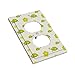 cute Turtle mother and baby green Duplex Outlet Electrical Wall Plate Light Switch Plate Cover Leather Texture 1 Gang Mid-size 5 X 3 in