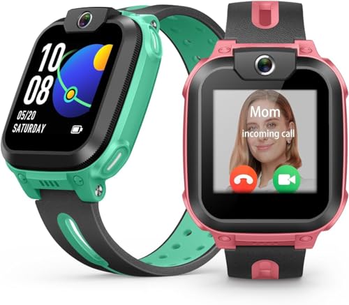 imoo Watch Phone, Smartwatch para niños 4G con videollamadas en HD, Smartwatch para niños con posicionamiento GPS en Tiempo Real, Resistencia al Agua IPX8 (Rosa)