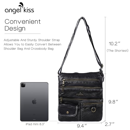 Image of Angel Kiss Small Shoulder Bag for Women Crossbody Purses and Handbags Multi Pockets Hobo Bags