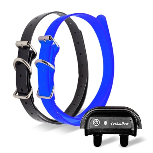 TrainPro 27 ½” X ¾” Replacement Dog Collar Strap Band w/Double Buckle Loop 2-Pack - All Brands Pet Training Bark, Shock, e-Collars and Fences. Variety of Bold Standard Colors & Reflective Choices. by TrainPro - Used condition - US$13.80