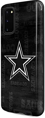 Skinit Pro Phone Case Compatible with Galaxy S20 - Officially Licensed NFL Dallas Cowboys Black & White Design