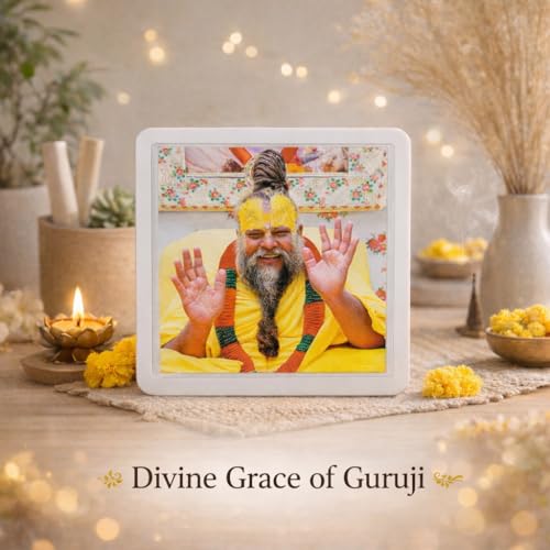 Image of Divine Blessings Shri Premanand Ji Maharaj Plug-in LED Night Light - Premium Spiritual Lamp for Home Decor, Daily Darshan & Gifting, Spreads Peace, Positivity & Devotion