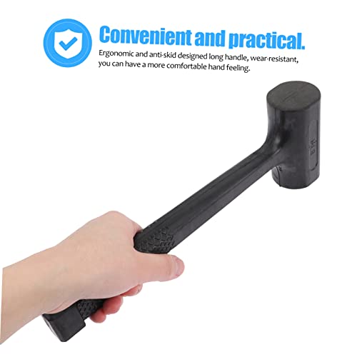 DOITOOL 2 peças de martelo antiderrapante para piso de borracha para instalação antiderrapante, mart
