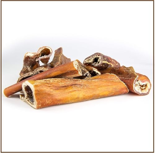 Rinderkopfhaut 30 cm 500g - Premium Kausnack für Hunde von PrideDogs - Zahnpflege - Getreidefrei - 100% Rind Deutscher Herstellung - Natur Leckerli