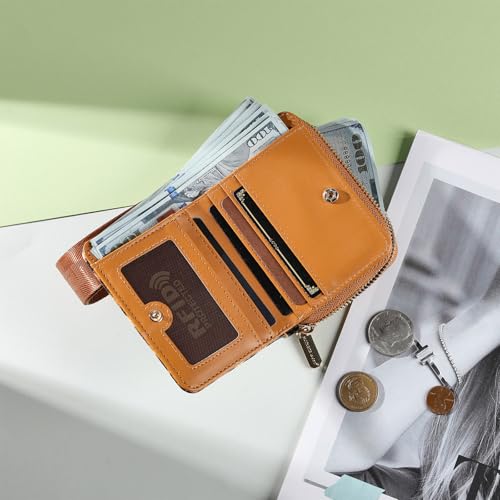 Image of Montana West Small Sunflower Wallet for Women Female Ladies with a Detachable Wristlet Women's Wallet with Rfid Blocking Lining Minimalist Lightweight & Easy to Carry