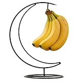 Bananenhalter aus Metall,Moderner Bananenst&auml;nder, Bananen Aufbewahrung Bananenaufh&auml;nger Bananenhaken f&uuml;r K&uuml;che, Obstst&auml;nder, um Bananen Frisch zu Halten zum Aufh&auml;ngen von Weintrauben (A)