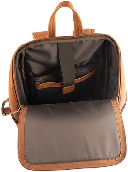 Sarge Leather Co. Julia Commuter Backpack, Top Grain Colombian Leather Laptop Backpack with Organized Compartments, Everyday Work Backpack for Office, Travel & Daily Use (SLC-702)