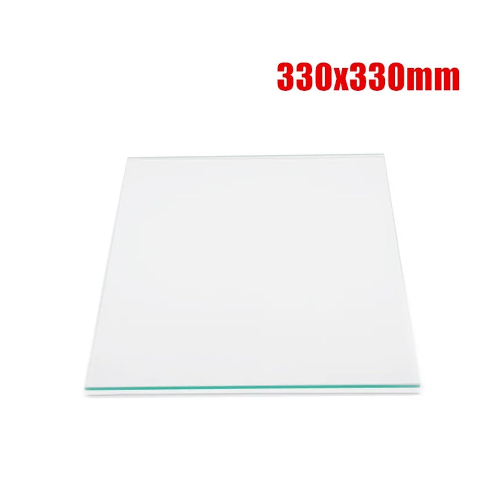 tianwandong Parti for stampanti 3D 330x330x3mm Piastra in vetro borosilicato con bordo piatto e lucido Piattaforma for letto riscaldato fai da te 3D