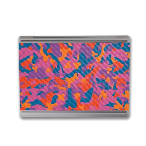Image of MightySkins Carbon Fiber Skin Compatible with Microsoft Surface Laptop Go 3 (2023) Full Wrap Kit - Pop Camouflage | Protective Durable Textured Carbon Fiber Finish | Made in The USA