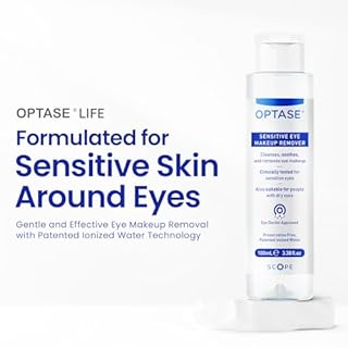 Optase Life Sensitive Eye Makeup Remover – Gentle & Effective for All Skin Types - Breakthrough Innovation vs Traditional Micellar Water - 100ml