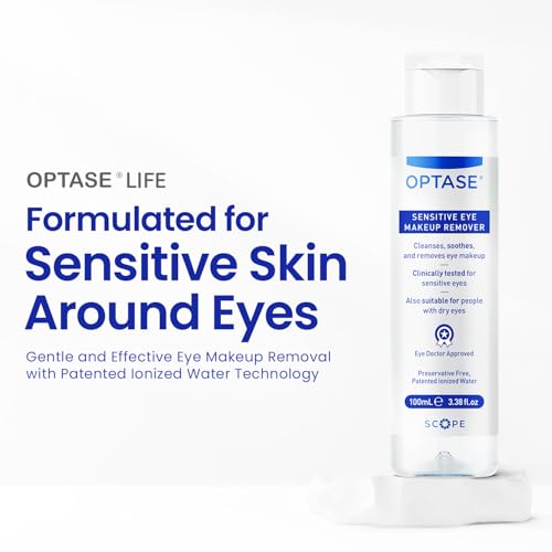 Optase Life Sensitive Eye Makeup Remover – Gentle & Effective for All Skin Types - Breakthrough Innovation vs Traditional Micellar Water - 100ml