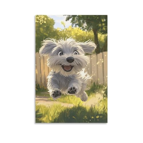 Impression sur toile Terrier blanc des Highlands tableau de qualite superieure