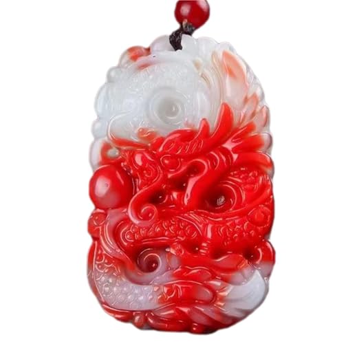 Collier de pierres précieuses de sang de poulet : cadeau fortune