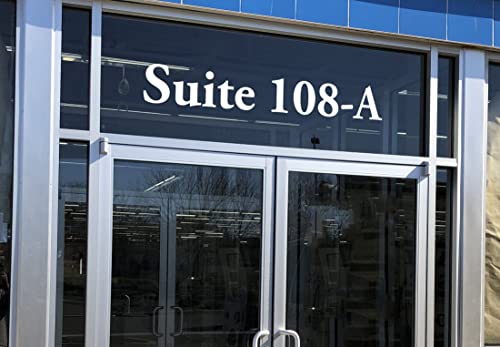 White - Storefront Address Numbers - 6" Tall - Custom Vinyl Decal - Die Cut Sticker - Business Glass Window #TOP5