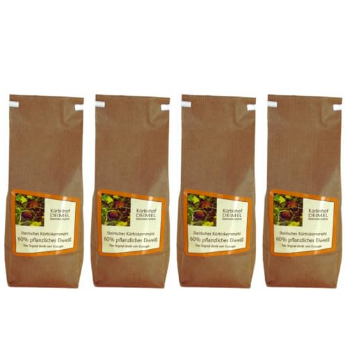 Kürbishof DEIMEL Steiermark/Austria - Kürbiskernmehl - Sparangebot 4 x 1000 g - 100% Vegan und natürlich - Pflanzliches Eiweiß