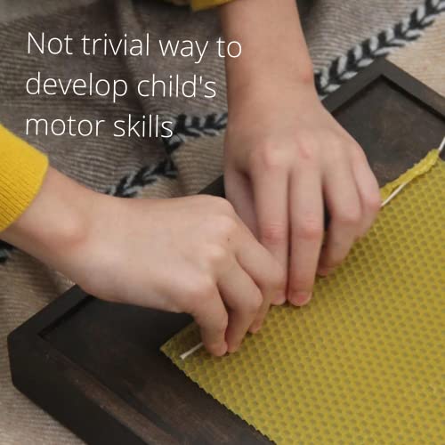 Craftersavenue Beeswax Candle Making Kit - 16 Beeswax Sheets For Candle Making - Size 5 X 8 In - Make Your Own Rolled Candle - Candle Making Supplies - Beeswax Candle Making Set, Yellow (16Pbs) #TOP4