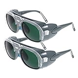 SEWOART 2pcs welding glasses welding safety glasses mutitool Anti- glare Goggles safety tool goggles over shades eye protection man abs