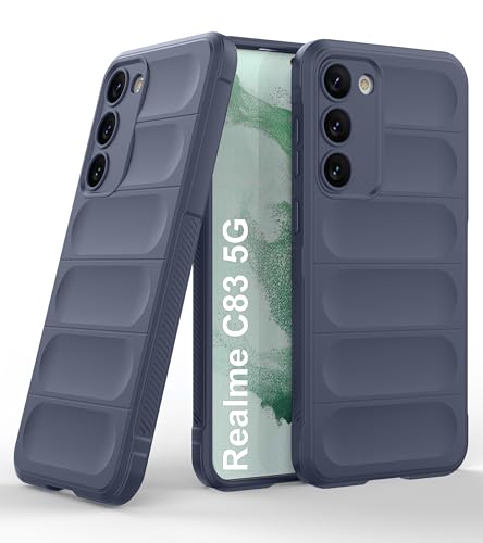 Image of Zapcase Back Case Cover for Realme C83 5G | Compatible for Realme C83 5G Back Cover | Liquid Silicon Magic Case with Camera Protection | Sapphire