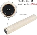 Dimaka 2 Cat Scratching Post Replacement Poles Included Screws, Cardboard and Sisal, 13.4in, 34cm