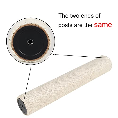 Dimaka 2 Cat Scratching Post Replacement Poles, Cardboard and Sisal, 13.4in, 34cm - Image 5