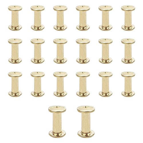 JJWNMLL Goldene 20 Stück M5*12mm Schraubnieten