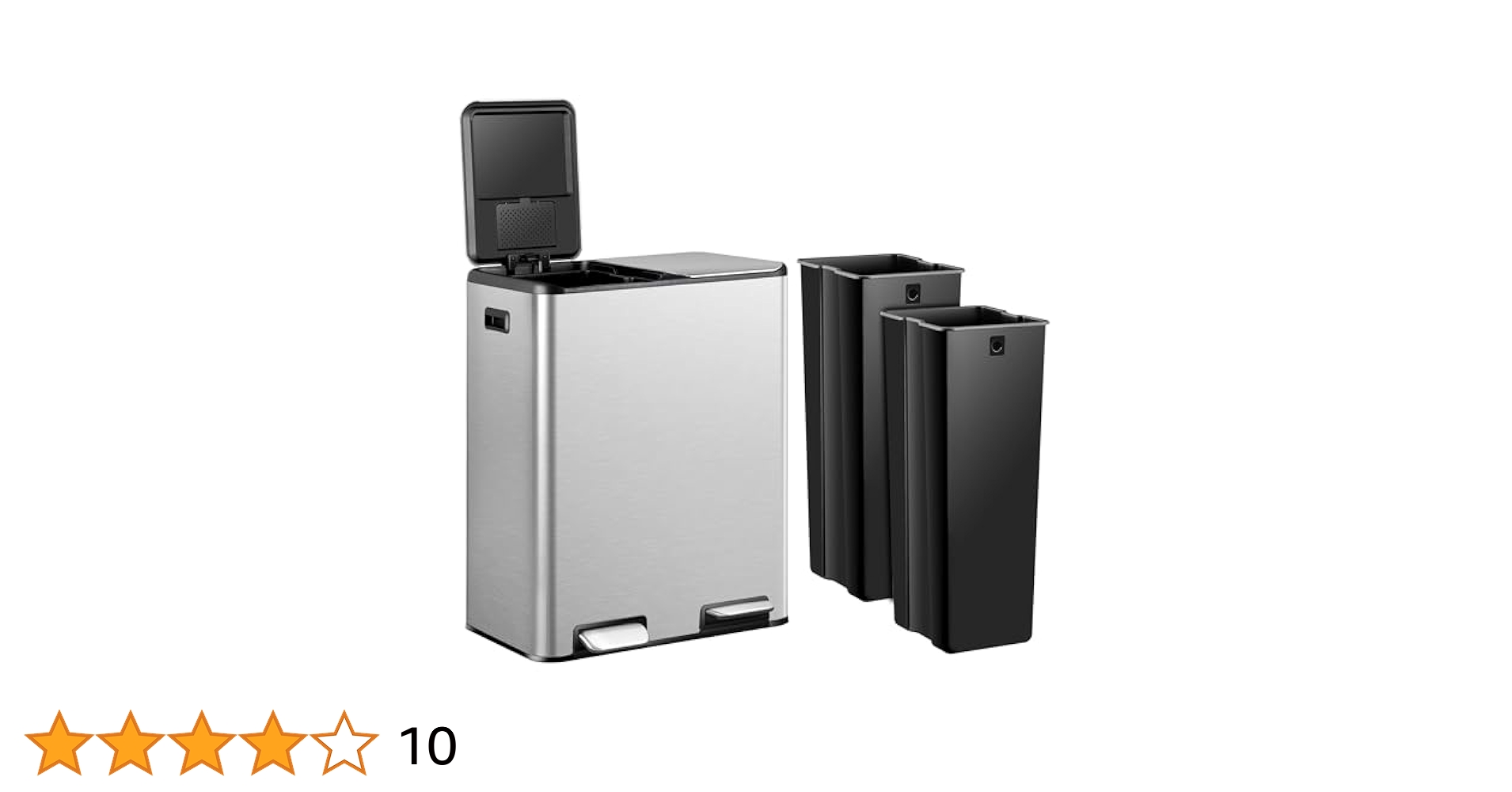 新品【DULTON】2 COMPARTMENT BIN 60 Amazon.com: 16 Gallon Dual Trash and Recycling Bin, 60L