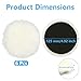 6 Pcs Polishing Pads 5 Inch Soft Wool Polishing Buffing Pad 125mm Polish Pads for Drill and DA Dual Action Polisher for Car Furniture Polisher Sanding Waxing