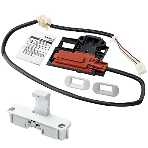 Upgraded W10404050 W10238287 Washer Lid Lock Latch Switch Assembly W10240513 Lid Strike by Blutoget - Fit for Whirlpool Ken-more Amana Crosley Washing Machine...