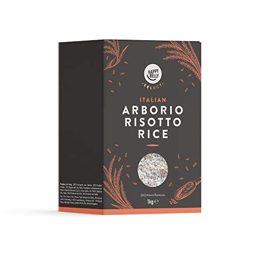 Marque Amazon - Happy Belly Select Riz Arborio pour risotto, 1KG x 5