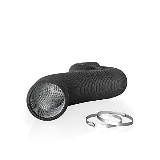 AC Infinity Flexible 6-Inch Aluminum Ducting, Heavy-Duty Four-Layer Protection, 8-Feet Long for Heating Cooling Ventilation and Exhaust