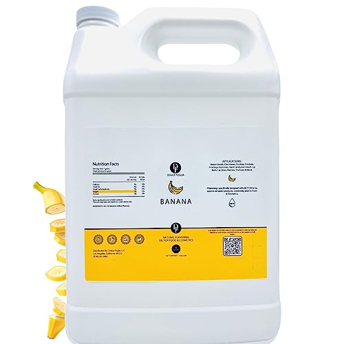 Dolce Flav Banana Flavoring Oil for Baking, Bulk Restaurant Size, 1 Gallon