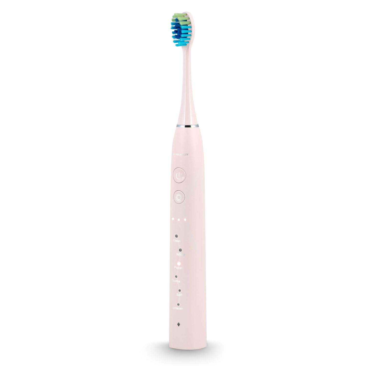 Berdsen Elektrische Zahnbürste - Doppelpack - Schallzahnbürsten - 6 Putzmodi - 3 Intensitätsstufen - 6 Bürstenköpfe - Schwarz - Pink