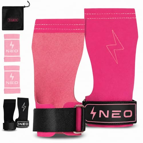 NeoDynamic Calleras para Crossfit | Calleras Crossfit | Guantes calistenia Hombre y Mujer Profesionales para Atletas de Gimnasia, Cross Training | Bolsa y muñequeras de Regalo