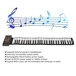 Zunate Clavier de Piano Enroulable à 61 Touches, 128 Tons, 128 Rythmes, 14 Morceaux de Démonstration Piano à Main… - Les Beatles, Paul McCartney, John Lennon, RIngo Starr, George Harrison Zunate Clavier de Piano Enroulable à 61 Touches, 128 Tons, 128 Rythmes, 14 Morceaux de Démonstration Piano à Main… – Image 4