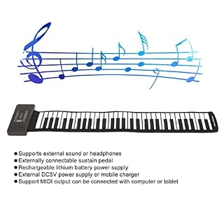 Zunate Clavier de Piano Enroulable à 61 Touches, 128 Tons, 128 Rythmes, 14 Morceaux de Démonstration Piano à Main… - Les Beatles, Paul McCartney, John Lennon, RIngo Starr, George Harrison Zunate Clavier de Piano Enroulable à 61 Touches, 128 Tons, 128 Rythmes, 14 Morceaux de Démonstration Piano à Main… – Image 4